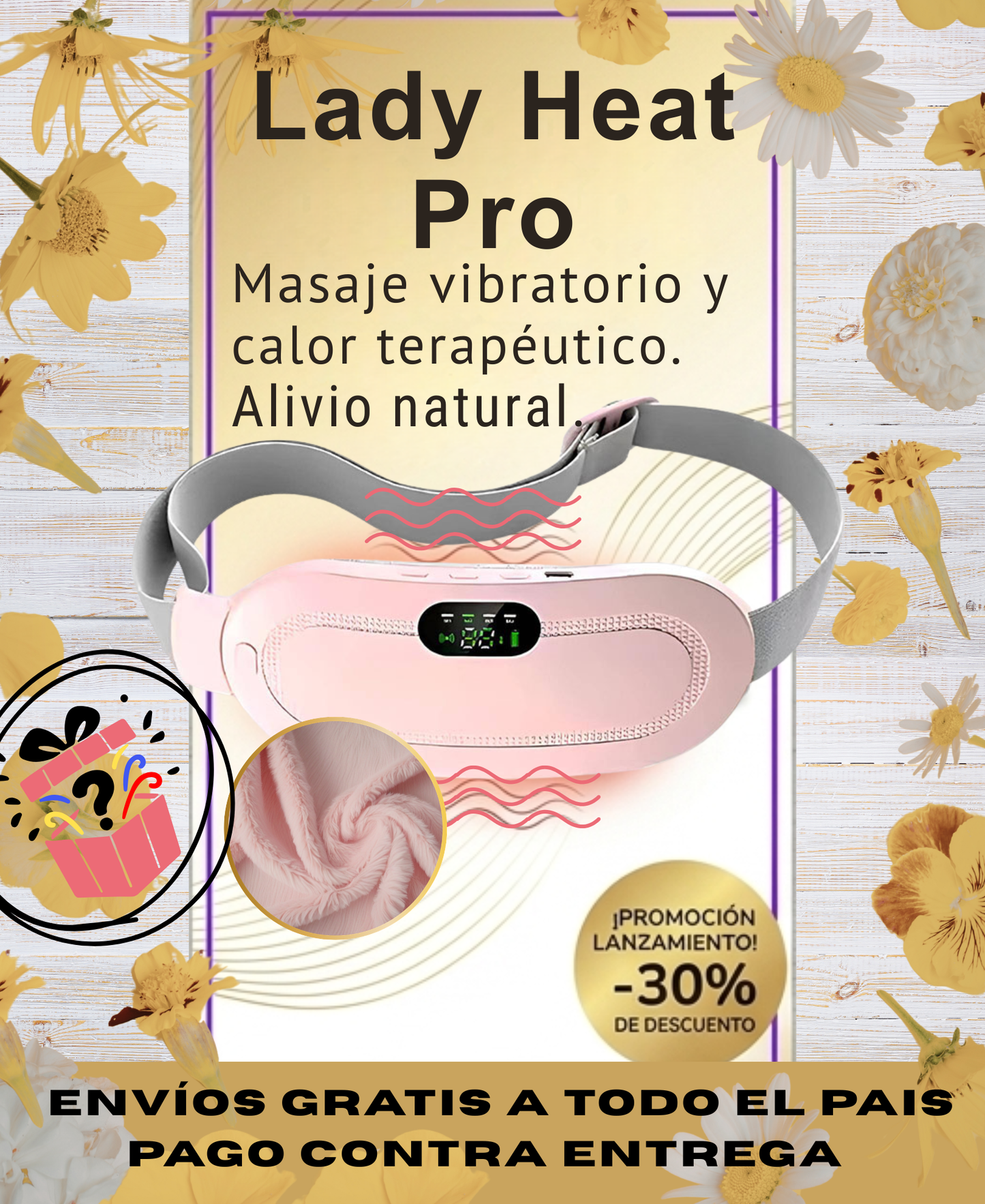🛍️ LADY HEAT PRO™ Cinturón Térmico + Regalo Sorpresa 😮